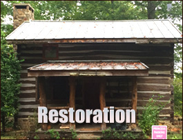 Historic Log Cabin Restoration  Cerro Gordo, North Carolina